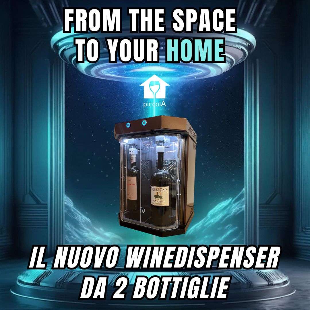 Erogatore di vino due bottiglie - from the space to your home - piccola winedispenser